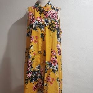 Floral Print Shirt Dress